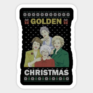 The Golden Girls Ugly Christmas Sweater Sticker